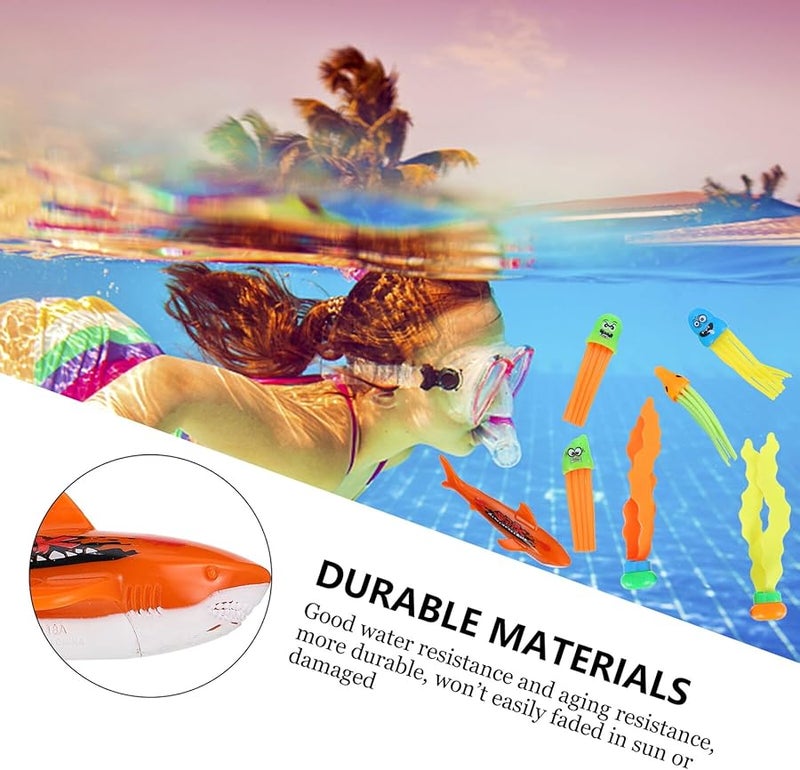 Random Color Underwater Dive Toys Sharks Octopus Jellyfish Seaweed for Swimming Skill Practice - Image 2